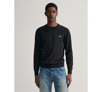 GANT Mens Classic Cotton Crew Neck Jumper - 5 Black