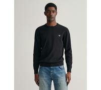 GANT Mens Classic Cotton Crew Neck Jumper - 5 Black - 5 Black - S