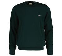 GANT Mens Classic Cotton Crew Neck Sweater Casual, 100% Cotton