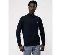 GANT Mens Classic Cotton Half Zip Jumper - 433 Evening Blue