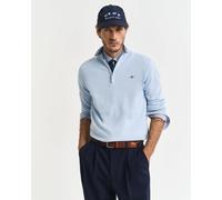 GANT Mens Classic Cotton Half Zip Jumper - 457 Fresh Blue