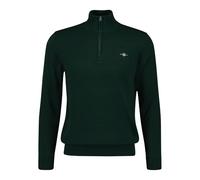 GANT Men's Classic Cotton Half Zip Pullover Sweater, Tartan Green, M