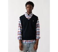GANT Mens Classic Cotton Knit Vest - 433 Evening Blue
