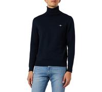 GANT Men's Classic Cotton Scooter Neck Sweater , Evening Blue,M