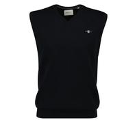 GANT Men's Classic Cotton Slipover Sweater Vest, Black, XXXXXL