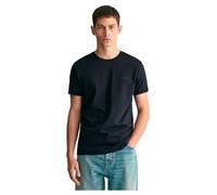 GANT Men's Contrast Logo SS T-Shirt, Black, 3XL
