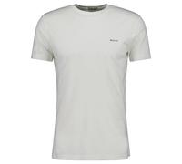 GANT Men's Contrast Logo SS T-Shirt, Eggshell, XXXX-Large