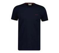 GANT Men's Contrast Logo Ss Tshirt T-Shirt, Evening Blue, 5XL