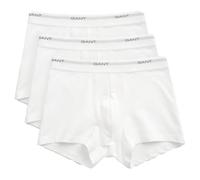 Men's GANT 3-Pack Mens Core Trunks with Logo Waistband - White - Size: 37/36/32