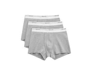 GANT Men's Core Trunk Boxer Shorts Pack of 3, Light Grey Mix, 3XL