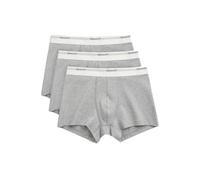 GANT 3-Pack Mens Core Trunks with Logo Waistband - 94 Light Grey Melange
