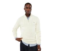 Gant Men's Cotton Cable Half Zip Pullover (Pack of 1)