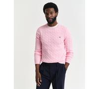 GANT Mens Cotton Cable Knit Crew Neck Jumper