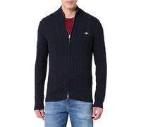 GANT Men's Cotton Cable Zipped Cardigan Cardigan Sweater