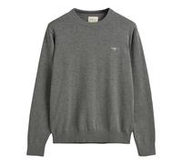 GANT Mens Cotton Crew Neck Sweater - Grey Melange092 - M