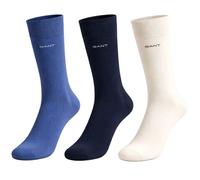 GANT Men's Cotton Crew Socks 3 Pack Vintage Blue Everyday Socks