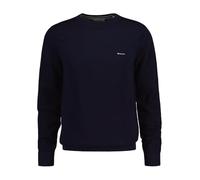 GANT Men's Cotton Pique C-neck Pullover Sweater , Evening Blue,4XL