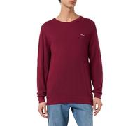 GANT Men's Cotton Pique C-Neck Sweater, Rich Wine, XXL