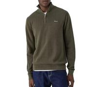 GANT Men's Cotton Pique Halfzip, Racing Green, XL