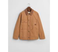 Gant Mens Cotton Work Jacket - Brown - Size Large