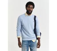 Gant Mens Crew Neck Sweatshirt in Light Blue Cotton - Size 2XL