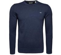 Gant Mens Classic Cotton Crew Neck Jumper - Dark Blue - Size 3XL