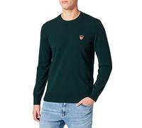 GANT Men's D1 Banner Shield C-Neck Sweater, Evening Blue, L