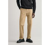 GANT Mens Dark Khaki Regular Twill Chino