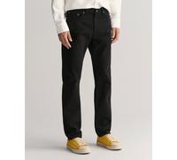 Gant Mens Desert Regular Jeans in Black Cotton - Size 36W/32L
