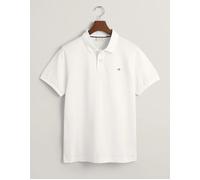 GANT Men's Reg Emb Archive Shield Polo Shirt, White, L