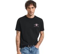 Gant | Mens Embroidered Archive Shield T-Shirt - Black / 2XL