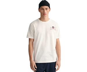 Gant | Mens Embroidered Archive Shield T-Shirt - White / XL