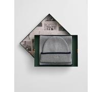 GANT Mens Essential Beanie and Scarf Gift Set - 93 Grey Melange - 93 Grey Melange - One Size