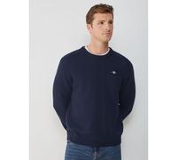 GANT Mens Evening Blue Casual Cotton Crew Neck Sweatshirt