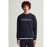 GANT Men's Graphic C-Neck Sweatshirt, Evening Blue, L
