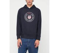 GANT Mens Evening Blue Graphic Hoodie