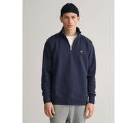 GANT Mens Half Zip Sweatshirt - Evening 433 - XL