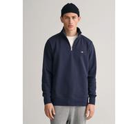 GANT Mens Half Zip Sweatshirt - Evening 433 - S