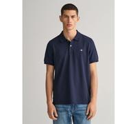 GANT Mens Evening Blue Shield Pique Polo Shirt