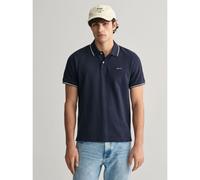 GANT Mens Evening Blue Tipping Pique Polo Shirt