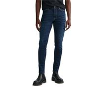 GANT Men's Extra Slim Active Recover Jeans, Dark Blue Worn in, 33 W/34 L