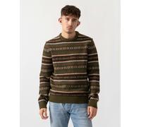 GANT Mens Fair Isle Crew Neck Jumper - 360 Country Green - 360 Country Green - L