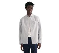 GANT Mens Fit Banker Stripe Classic Oxford Shirt Long Sleeve