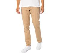 GANT Mens Fit Twill Chinos Dark Khaki 34W / 32L