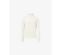 Gant Mens Gant Rib-Knit Turtleneck Cotton and Merino-Wool Turtleneck Cream M