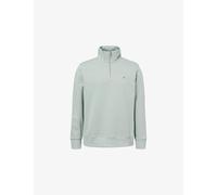 Gant Mens Gant Shield Embroidered-Logo Cotton-Blend Sweatshirt Ceramic Grey 2XL
