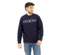 GANT Mens Evening Blue Graphic Crew Neck Sweatshirt