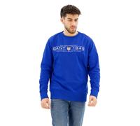 GANT Men's Graphic C-Neck Sweatshirt, Lapis Blue, XXL