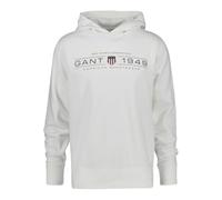 GANT Men's Graphic Hoodie Hooded Sweatshirt, Eggshell, 4XL