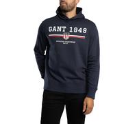 GANT Men's Graphic Pullover Hoodie, Blue